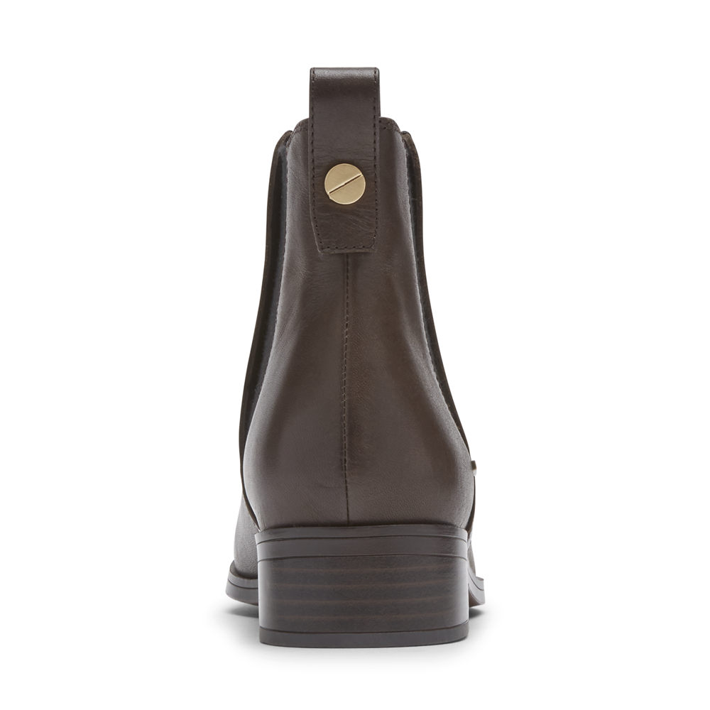 Rockport Kängor Dam Mörkbruna - Larkyn Chelsea - IGPKY5073